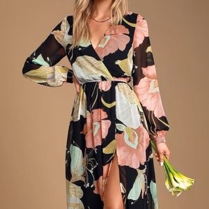 Lulus floral maxi dress
